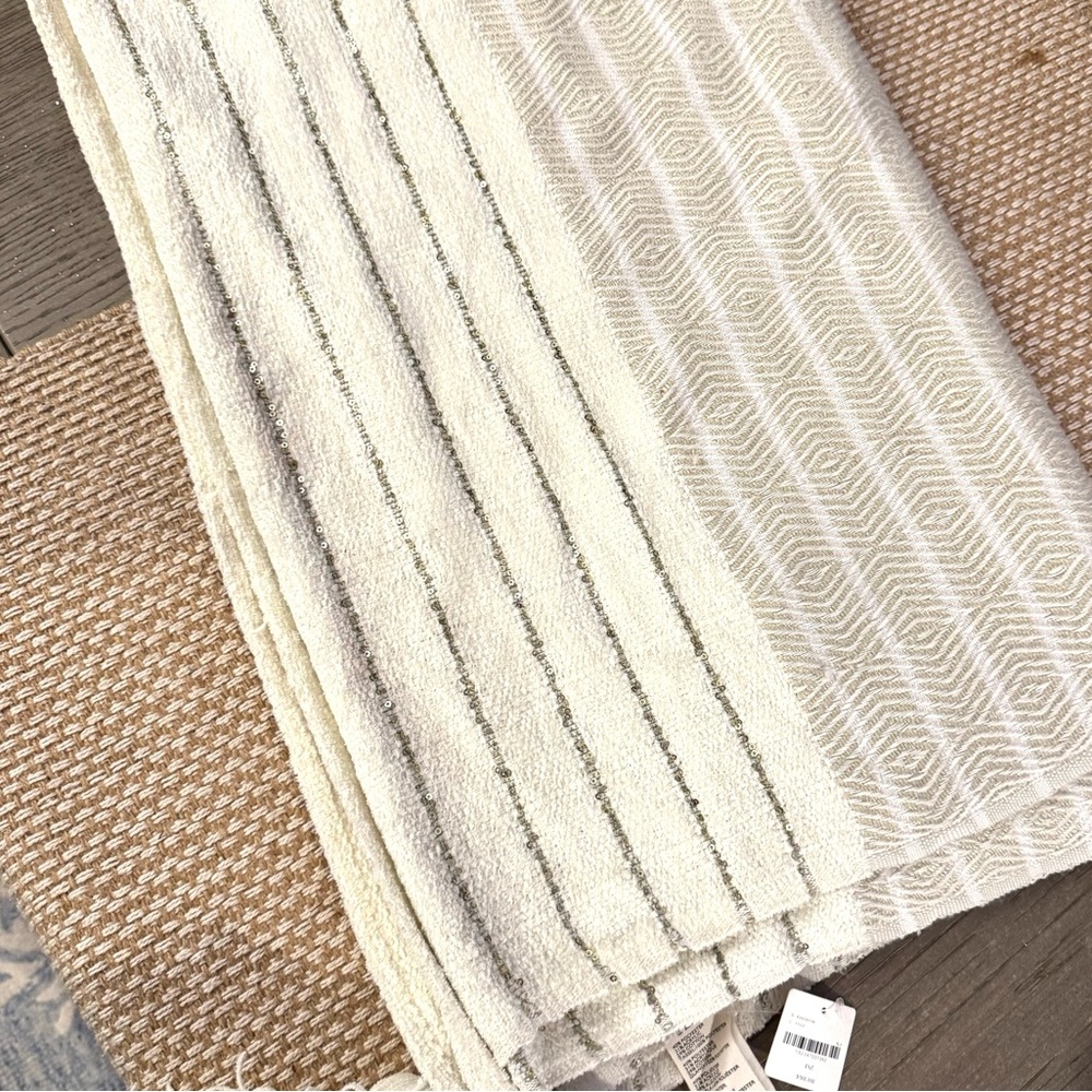NWT Anthropologie Textured 50x60 throw